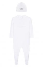 Комплект из комбинезона и шапки Balmain