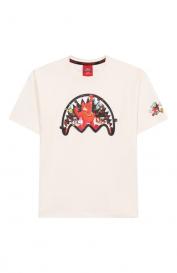 Хлопковая футболка Sprayground