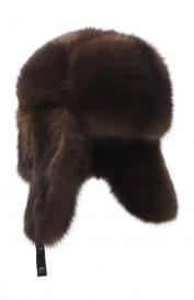 Меховая шапка-ушанка из соболя VICTORIA KUSENKOVA