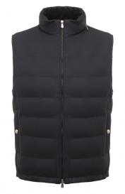Кожаный жилет Brunello Cucinelli