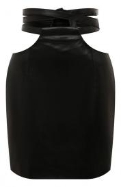 Кожаная юбка The Mannei