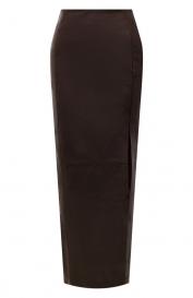 Кожаная юбка KITON