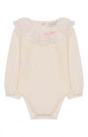 Хлопковое боди Monnalisa