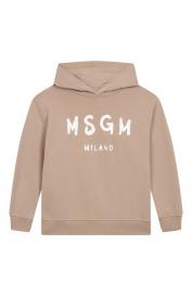 Хлопковое худи MSGM Kids