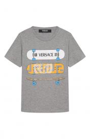 Хлопковая футболка Versace