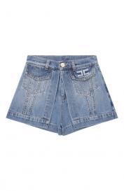 Джинсовые шорты Elisabetta Franchi la mia bambina