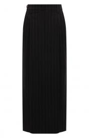 Юбка из шерсти и хлопка Brunello Cucinelli