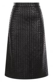 Кожаная юбка Bottega Veneta
