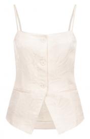 Топ из вискозы и льна TWINSET