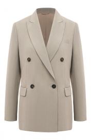 Жакет из вискозы и льна Brunello Cucinelli