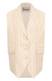 Жилет изо льна и хлопка HERNO