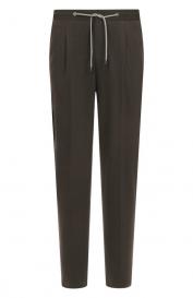 Брюки из шерсти и хлопка Corneliani