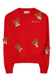 Пуловер из шерсти и вискозы MC2 Saint Barth