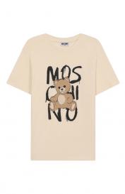 Хлопковая футболка Moschino
