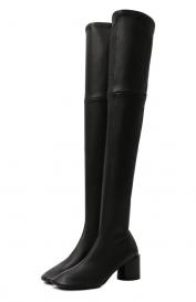 Кожаные ботфорты Jil Sander