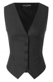 Жилет из шерсти и шелка Dolce&Gabbana