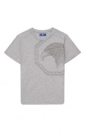 Хлопковая футболка Stefano Ricci Junior