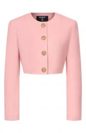 Кожаный жакет Balmain