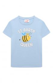 Хлопковая футболка MC2 Saint Barth