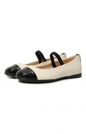 Кожаные балетки Emporio Armani