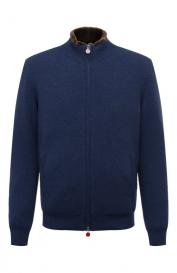 Кашемировый кардиган с подкладкой из овчины KITON