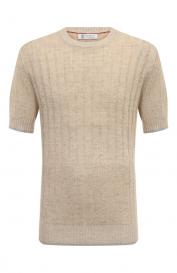 Джемпер изо льна и хлопка Brunello Cucinelli