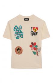 Хлопковая футболка BARROW