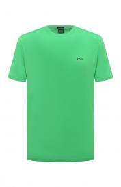 Хлопковая футболка Boss Green
