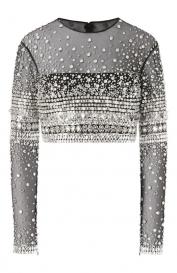 Топ с отделкой стразами Zuhair Murad