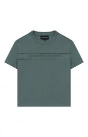 Хлопковая футболка Emporio Armani