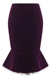 Бархатная юбка Nina Ricci