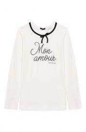 Хлопковый лонгслив Monnalisa