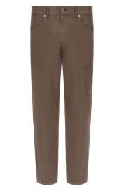 Брюки из хлопка и шелка Dondup