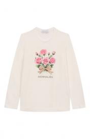 Хлопковый лонгслив Monnalisa