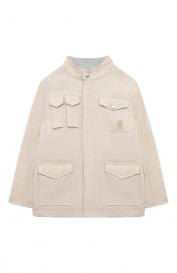 Куртка из хлопка и льна Eleventy