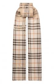 Шарф из шерсти и шелка Burberry