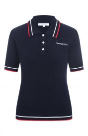 Поло из вискозы Sporty and Rich
