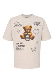 Хлопковая футболка DOMREBEL