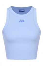 Хлопковая майка HUGO Blue