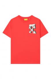 Хлопковая футболка Off-white