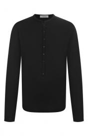 Лонгслив-хенли из хлопка и шелка LANEUS