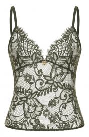 Топ из хлопка и шелка Elie Saab