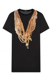 Платье из вискозы Balmain