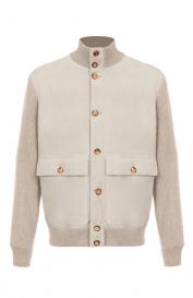 Комбинированный кардиган Brunello Cucinelli