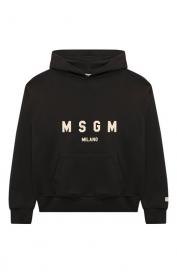 Хлопковое худи MSGM Kids