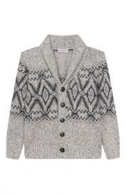 Кардиган из шерсти и шелка Brunello Cucinelli