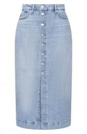 Джинсовая юбка Amber Midi Skirt 7  FOR ALL MANKIND
