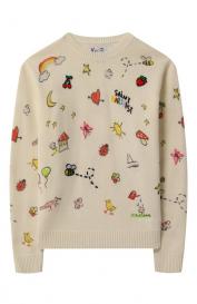 Пуловер из шерсти  и вискозы MC2 Saint Barth