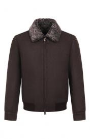 Бомбер с подкладкой из овчины ANDREA CAMPAGNA