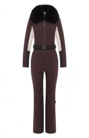 Комбинезон с воротником из песца Yves Salomon